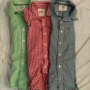Bundle of three button downs A&F and Hollister